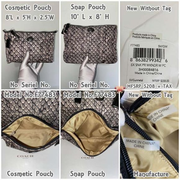 🖤Coach Nylon Bag, Snap Pouch & Cosmetic Pouch🖤 - Picture 10 of 16